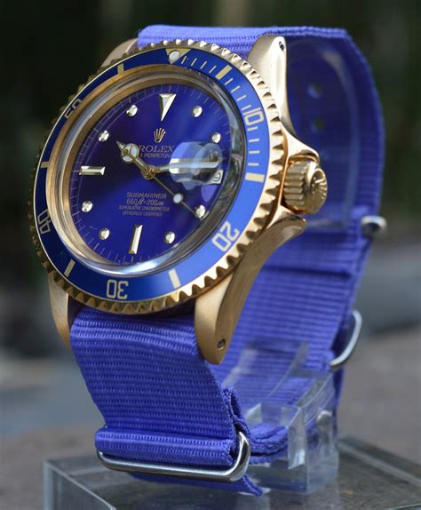 rolex submariner yellow strap